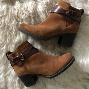 Sam Edelman brown suede booties